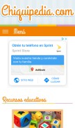 How chiquipedia.com looks like on a mobile device such as an iPhone.