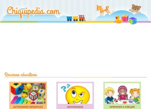 How chiquipedia.com looks like on a tablet such as an iPad.