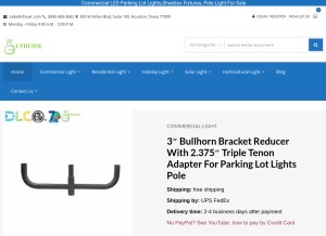 How chiuer.com looks like on a tablet such as an iPad.