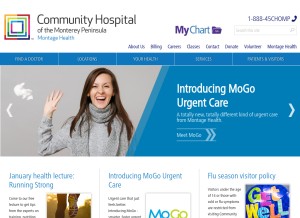 How chomp.org looks like on a tablet such as an iPad.