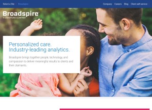 How choosebroadspire.com looks like on a tablet such as an iPad.