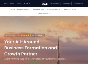 How chooseuae.com looks like on a tablet such as an iPad.