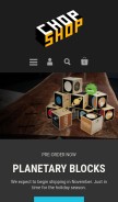 How chopshopstore.com looks like on a mobile device such as an iPhone.