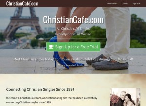 How christiancafe.com looks like on a tablet such as an iPad.