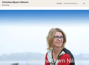 How christinabjoern-nilsson.dk looks like on a tablet such as an iPad.