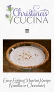 How christinascucina.com looks like on a mobile device such as an iPhone.