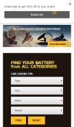 How chromebattery.com looks like on a mobile device such as an iPhone.