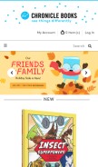 How chroniclebooks.com looks like on a mobile device such as an iPhone.