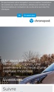 How chronopost.fr looks like on a mobile device such as an iPhone.