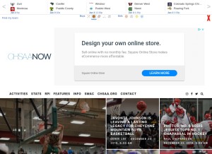 How chsaanow.com looks like on a tablet such as an iPad.