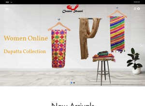 How chunnishunni.com looks like on a tablet such as an iPad.