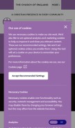 How churchofengland.org looks like on a mobile device such as an iPhone.