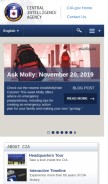 How cia.gov looks like on a mobile device such as an iPhone.