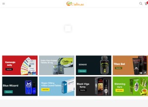 How cialis.ae looks like on a tablet such as an iPad.