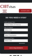 How cibtvisas.com looks like on a mobile device such as an iPhone.