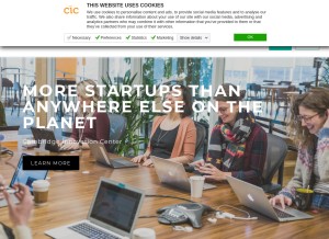 How cic.com looks like on a tablet such as an iPad.