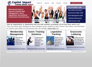 How ciclt.net looks like on a tablet such as an iPad.
