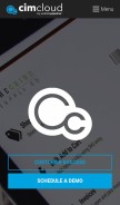 How cimcloud.com looks like on a mobile device such as an iPhone.