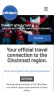 How cincinnatiusa.com looks like on a mobile device such as an iPhone.