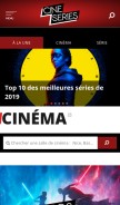 How cineserie.com looks like on a mobile device such as an iPhone.