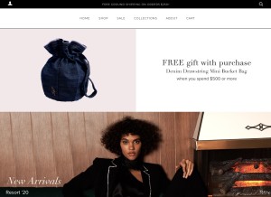 How cinqasept.nyc looks like on a tablet such as an iPad.
