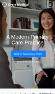 How circlemedical.com looks like on a mobile device such as an iPhone.