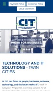 How cit-net.com looks like on a mobile device such as an iPhone.