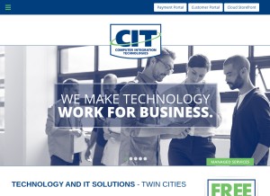 How cit-net.com looks like on a tablet such as an iPad.