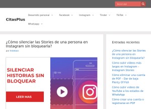 How citasplus.com looks like on a tablet such as an iPad.