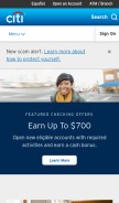 How citibankonline.com looks like on a mobile device such as an iPhone.