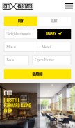 How citihabitats.com looks like on a mobile device such as an iPhone.