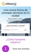 How citiservi.es looks like on a mobile device such as an iPhone.