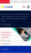 How citnow.com looks like on a mobile device such as an iPhone.