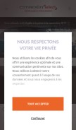 How citroenselect.fr looks like on a mobile device such as an iPhone.