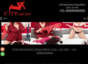 How citycallgirl.com looks like on a tablet such as an iPad.