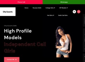 How cityescortsdelhi.com looks like on a tablet such as an iPad.