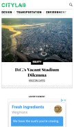 How citylab.com looks like on a mobile device such as an iPhone.