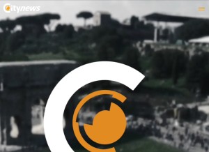 How citynews.it looks like on a tablet such as an iPad.