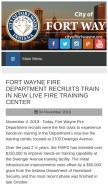 How cityoffortwayne.org looks like on a mobile device such as an iPhone.