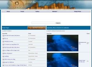 How cityprofile.com looks like on a tablet such as an iPad.