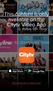 How citytv.com looks like on a mobile device such as an iPhone.