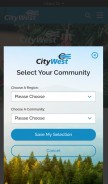 How citywest.ca looks like on a mobile device such as an iPhone.