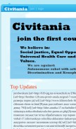 How civitania.com looks like on a mobile device such as an iPhone.