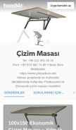 How cizimmasasi.tumblr.com looks like on a mobile device such as an iPhone.