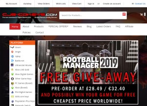 How cjs-cdkeys.com looks like on a tablet such as an iPad.