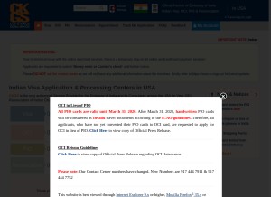 How ckgs.us looks like on a tablet such as an iPad.