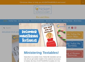 How cknscratch.com looks like on a tablet such as an iPad.