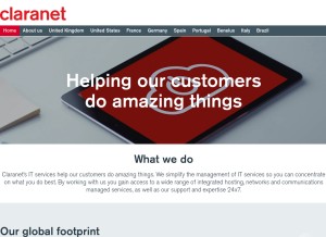 How clara.net looks like on a tablet such as an iPad.