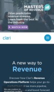 How clari.com looks like on a mobile device such as an iPhone.