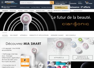 How clarisonic.com looks like on a tablet such as an iPad.
